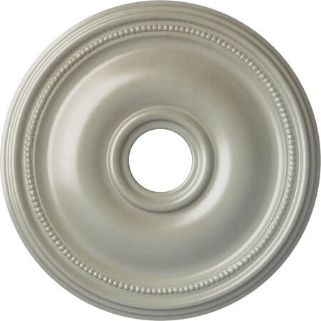 Ekena Millwork Bradford Ceiling Medallion (Canopies up to 4 3/8"), 18 1/8"OD x 3 3/4"ID x 1 1/8"P, Flash Copper CM18BRFCS
